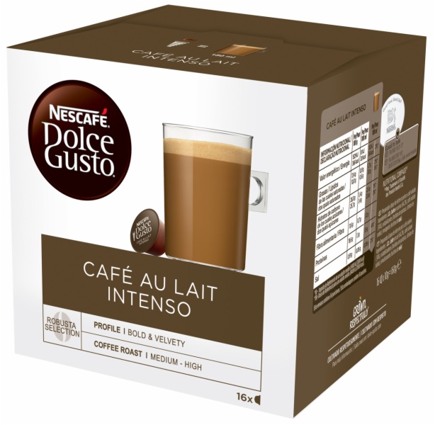 CAPSULAS CAFE DOLCE GUSTO CAFE C/LECHE INTENSO