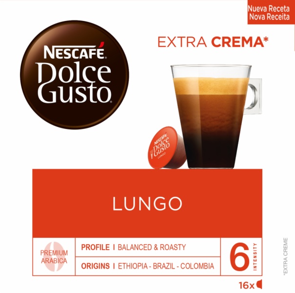 CAPSULAS CAFE DOLCE GUSTO LUNGO