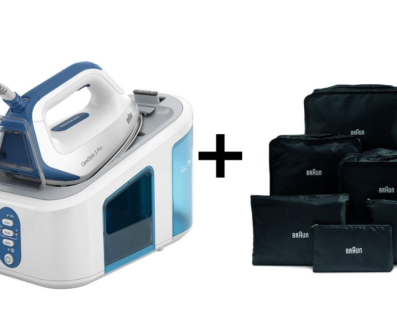 PLANCHA CALDERA BRAUN IS3157BL+TRAVEL SET