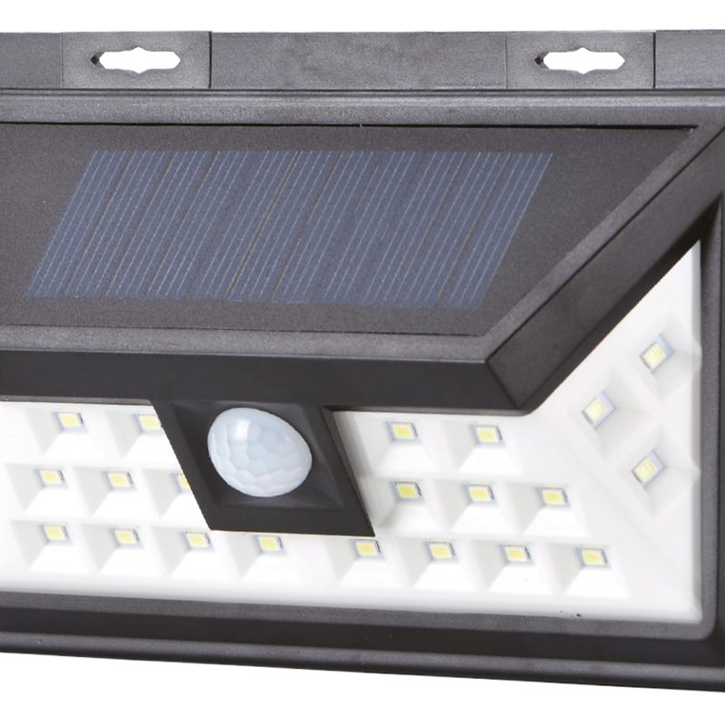Aplique Solar LED Recargable 5W de Pared 6500K Blanco DÃ­a Sensor Movimiento