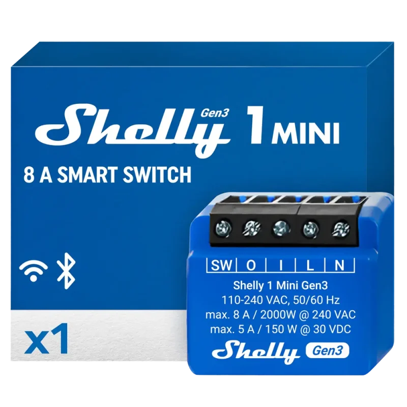 Interruptor WiFi SHELLY 1 MINI GEN3