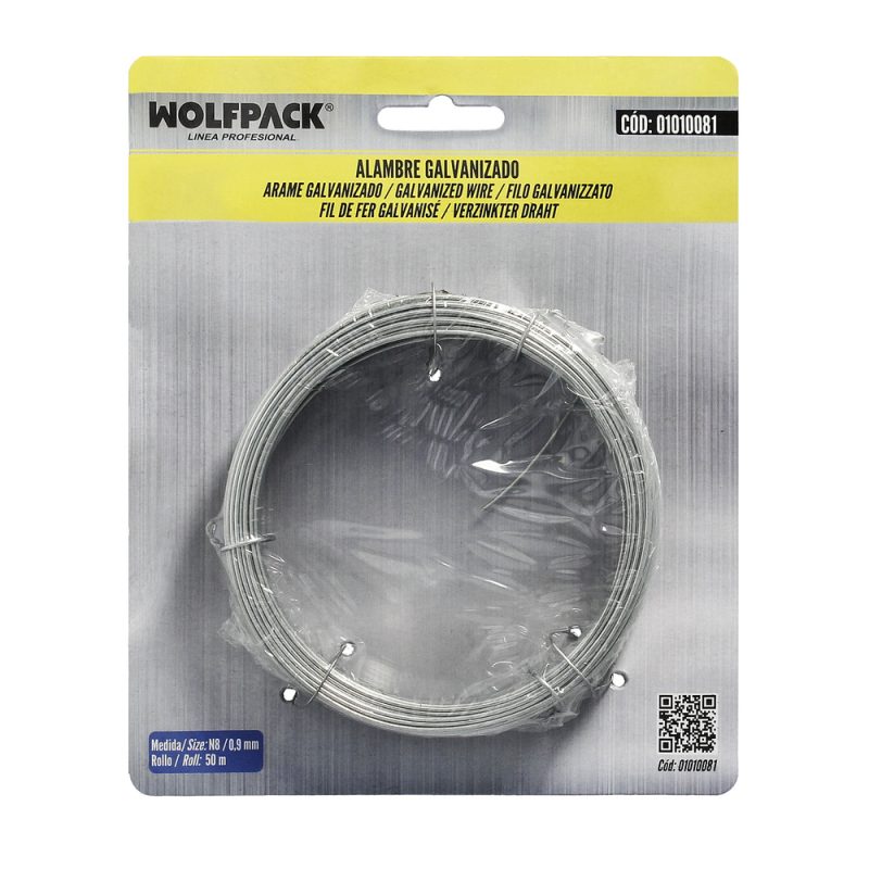 Alambre Galvanizado 0,90mm / 4 (Rollo 50 metros)