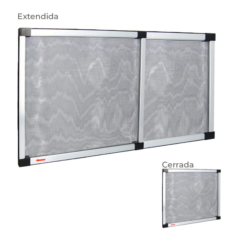 Mosquitera Extensible Marco Aluminio 50 x 75/142 cm.