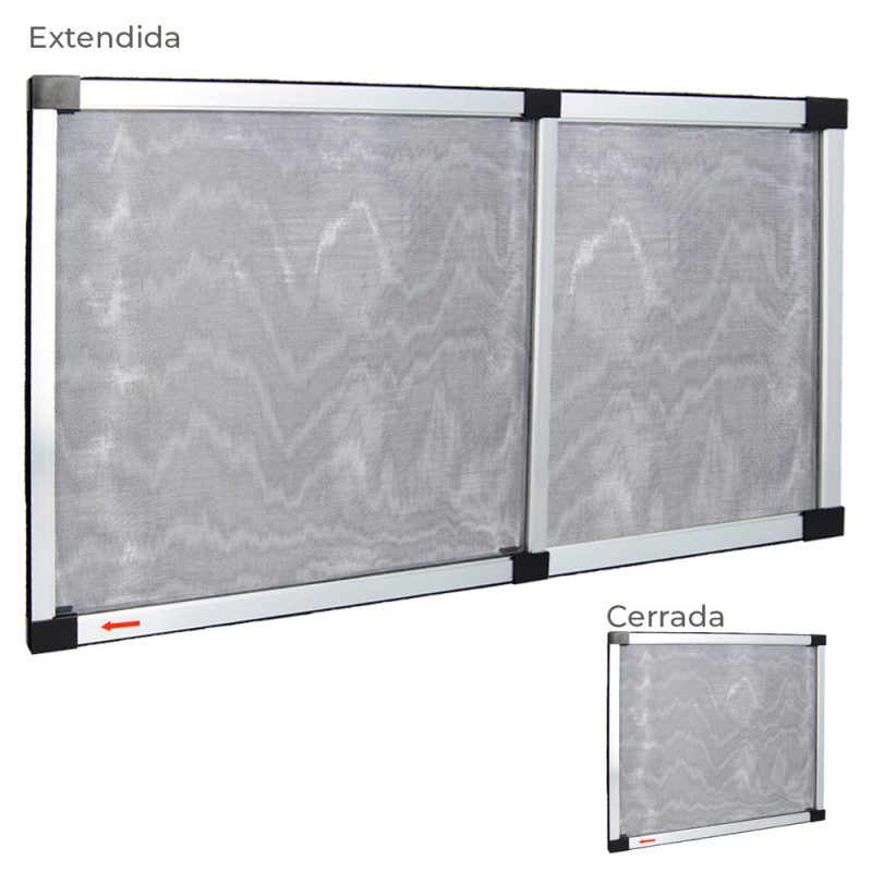 Mosquitera Extensible Marco Aluminio 75 x 100/192 cm. Kit Mosquitos, Mosquitera Ajustable, Mosquitera Universal