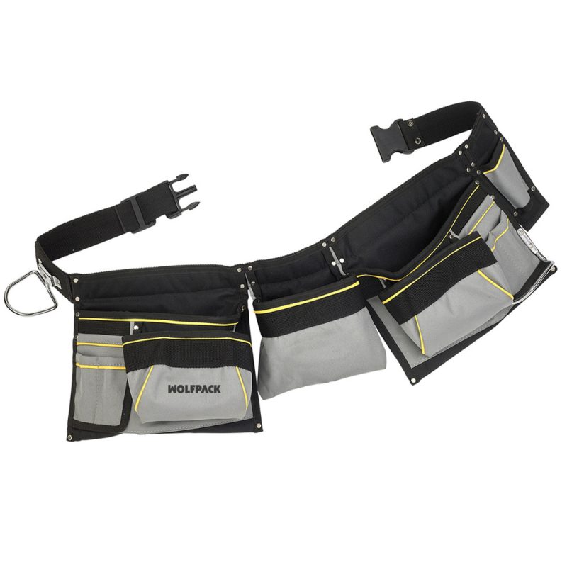 Bolsa Encofrador Doble Con CinturÃ³n Ajustable, Colgador de Martillo, Bolsa Herramientas, Portaherramientas