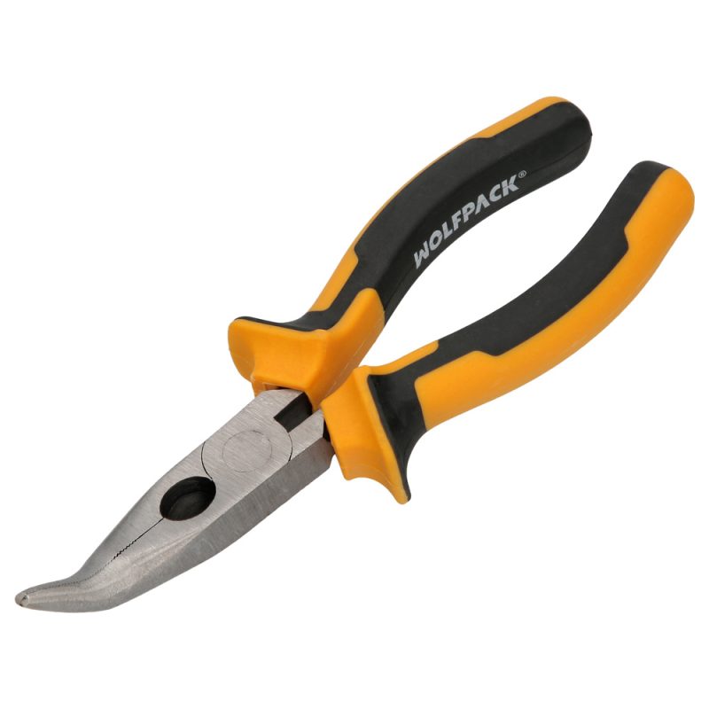 Alicates Boca Curva 150 mm. Acero DIN 5745 Alicates Punta Curva, Alicates Boca Larga,