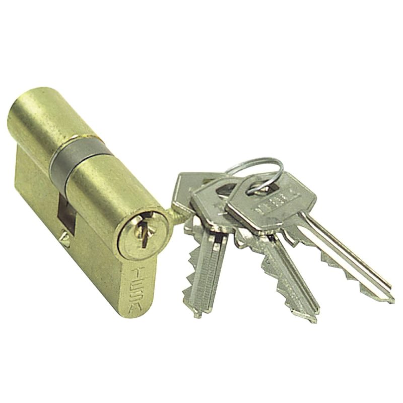 Cilindro Tesa 5200 /30×30 Latonado. Leva corta