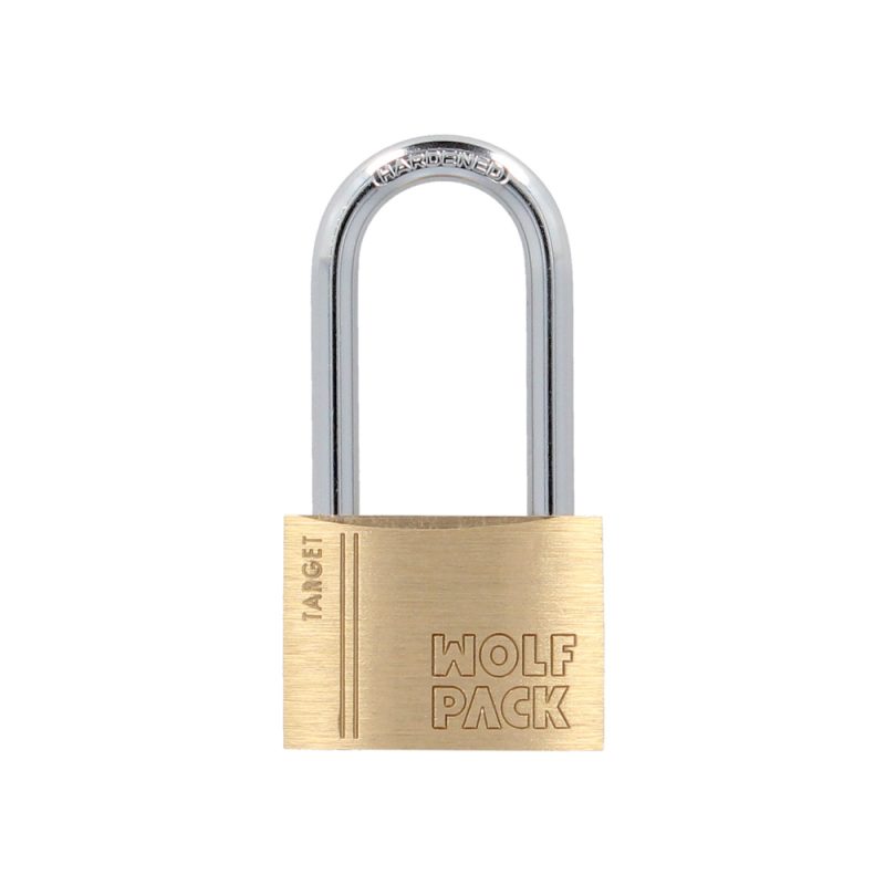 Candado Laton Arco Largo 40 mm. Arco Endurecido. Candado Maletas, Taquillas, Puertas