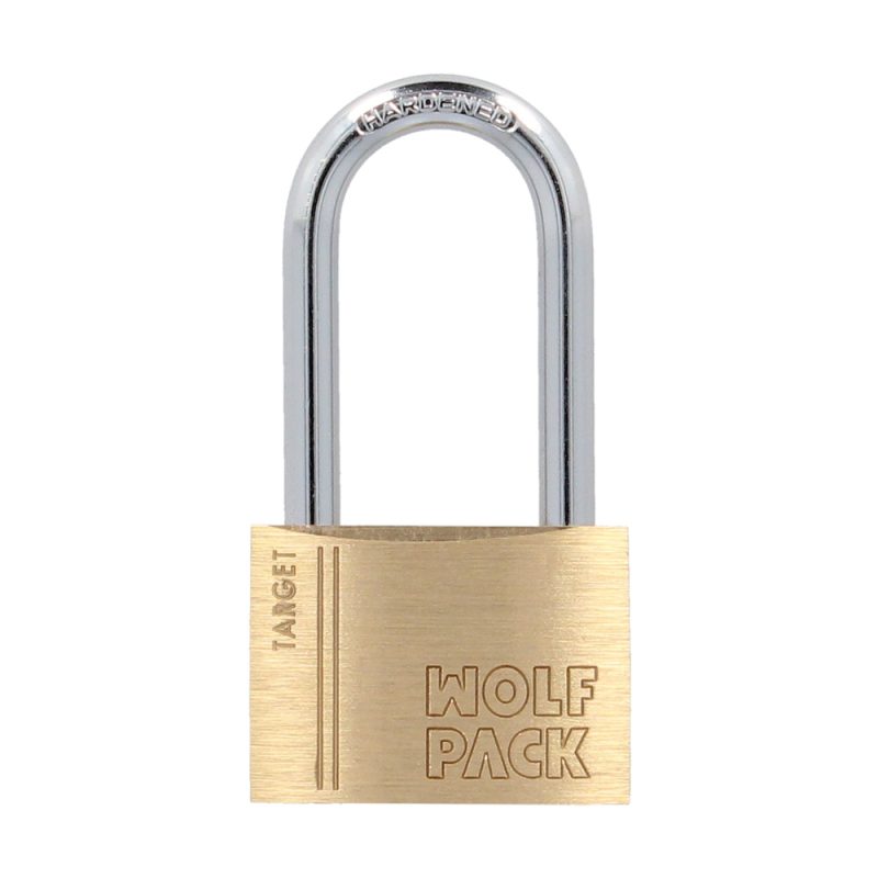 Candado Laton Arco Largo 60 mm. Arco Endurecido. Candado Maletas, Taquillas, Puertas