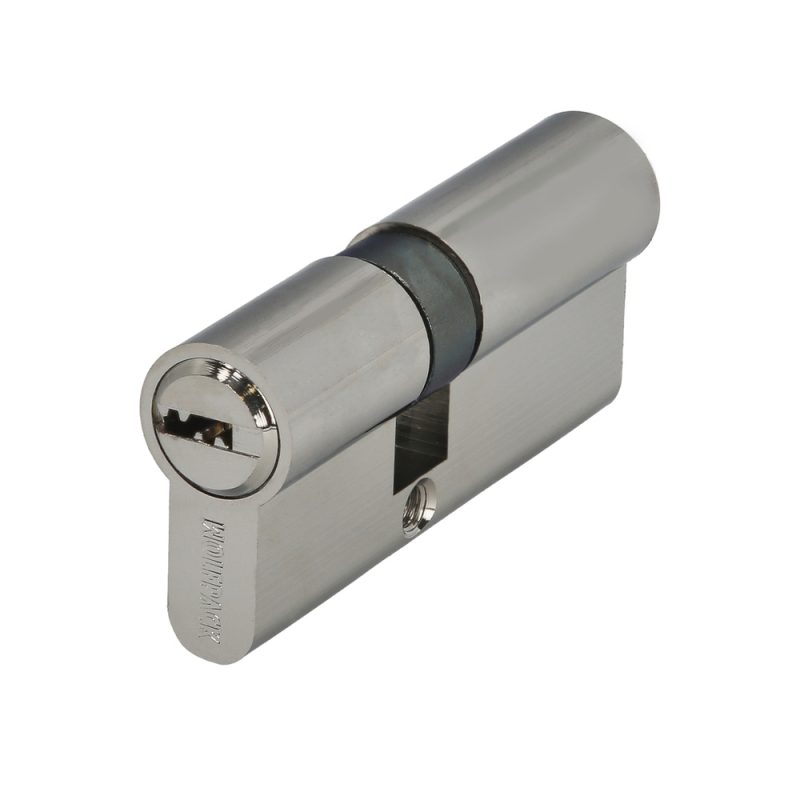 Cilindro Seguridad 30×40 mm/13,5 Leva Corta Niquelado Con 5 llaves