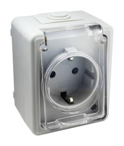 Base Enchufe Schuko Superficie Estanca IP54