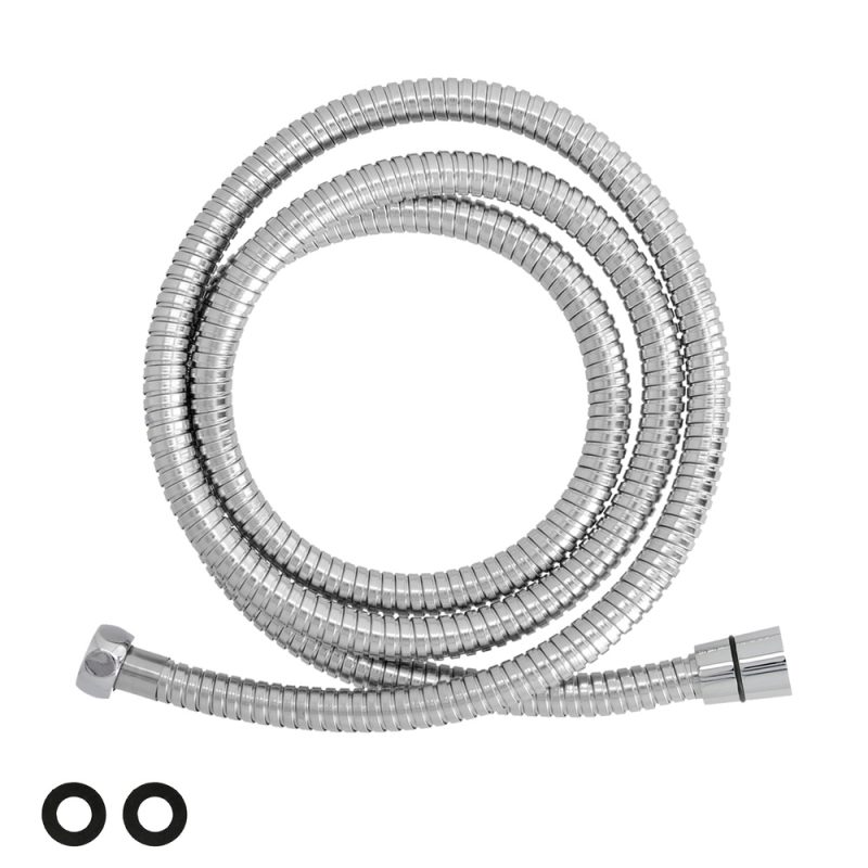 Flexo / Manguera Ducha Extensible Acero Inoxidable 1,7 a 2 Metros Accesorios de LatÃ³n. Flexible, Resistente a Torceduras,