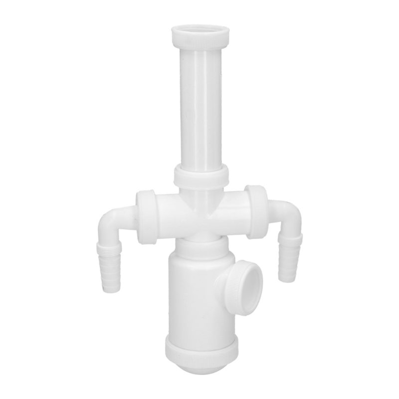 Sifon Botella Extensible 1 1/2″  Salida Ã˜ 40mm  2 Tomas Lavadora