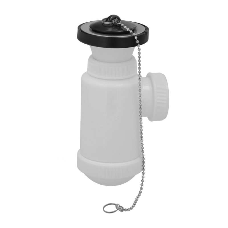 Sifon Botella Extensible 1 1/2 Con VÃ¡lvula y TapÃ³n