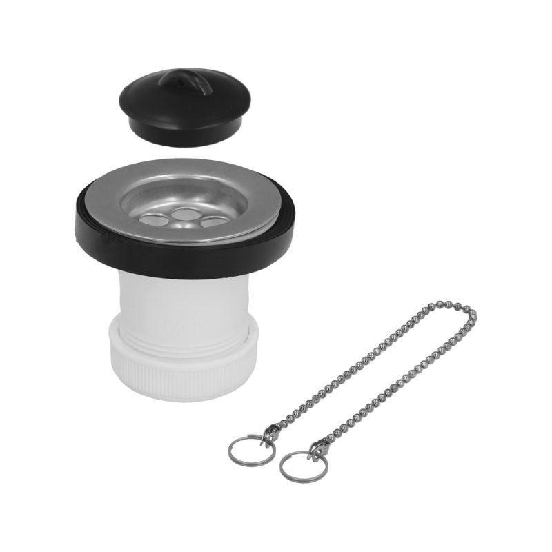 VÃ¡lvula Lavabo / Bide Con Tapa  y Cadena 1 1/2″ Salida Ã˜ 40 Mm