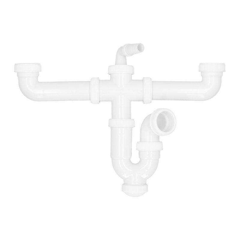 Sifon Doble Con Doble Evacuacion 1 1/2″ Ã˜ 40mm