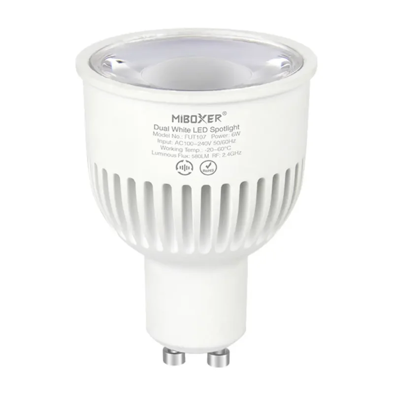 Bombilla LED GU10 6W CCT RF 2,4Ghz