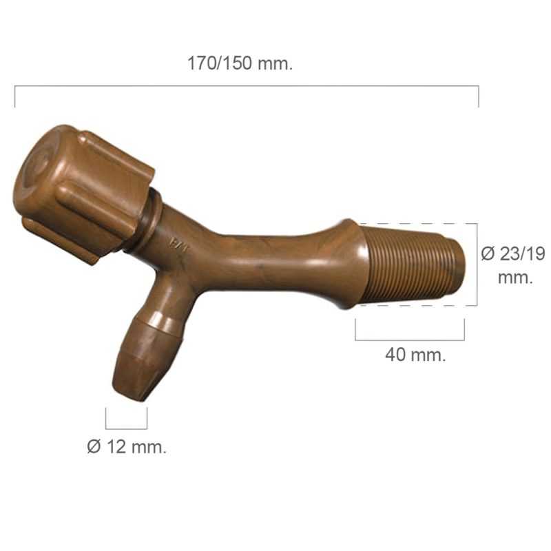 Grifo Barril PlÃ¡stico NÃºmero 2 Para 150 Litros