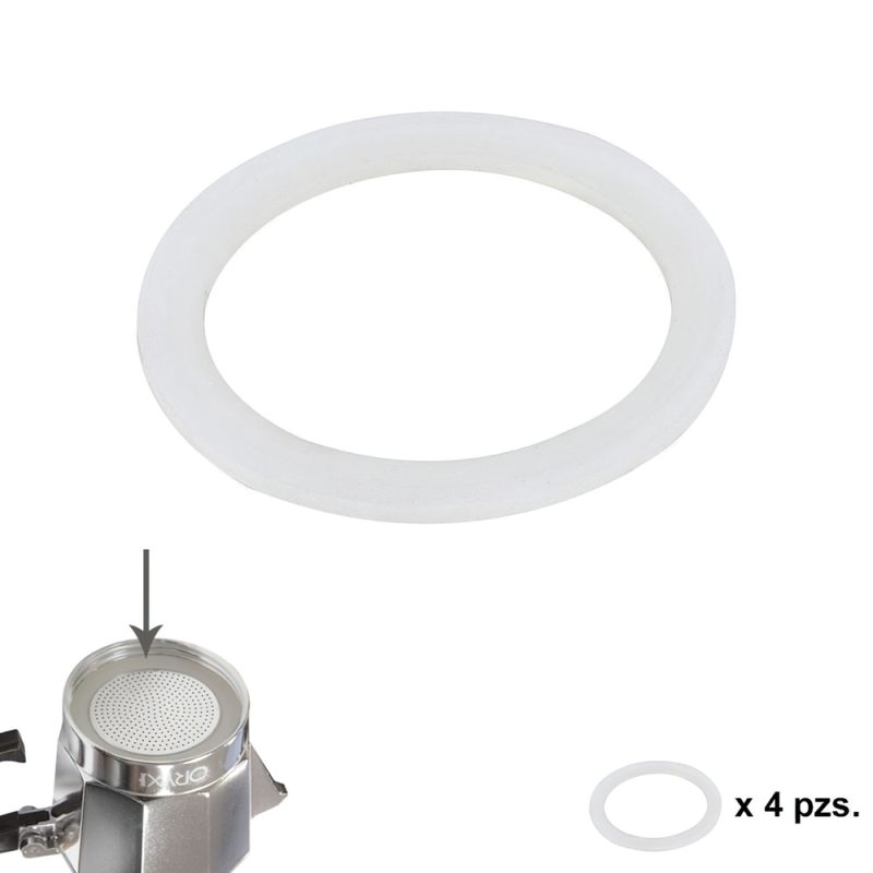 Junta Goma Silicona Cafetera Aluminio Classic / InducciÃ³n 9 Tazas (4 Unidades)