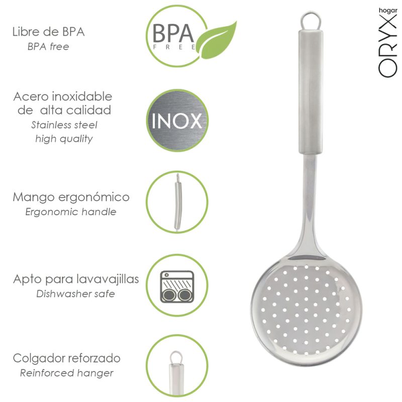 Espumadera Cocina Acero Inoxidable 34×11,5 (Alt) cm.