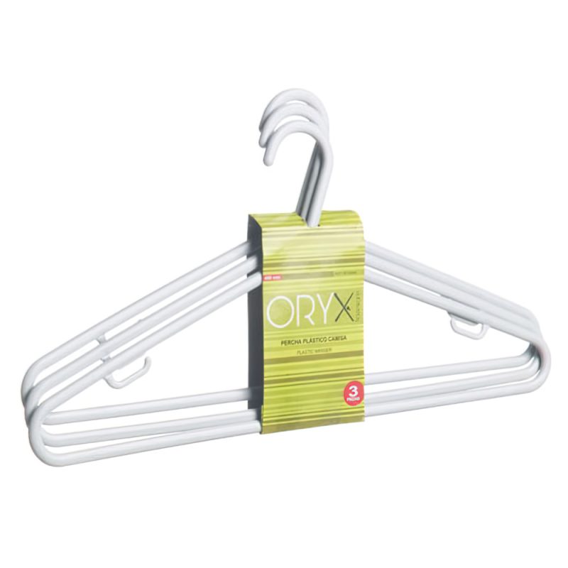 Juego Perchas de PlÃ¡stico Camisa 410 mm. (Pack 3 Piezas)
