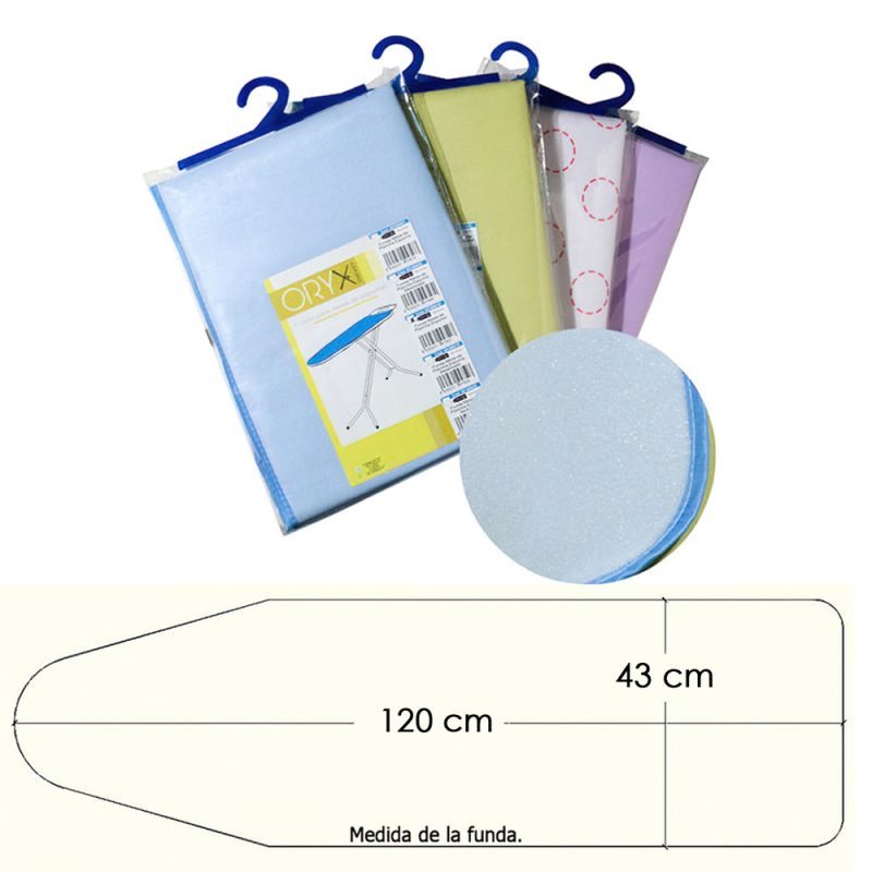 Funda Mesa Plancha Espuma 120×43 cm.