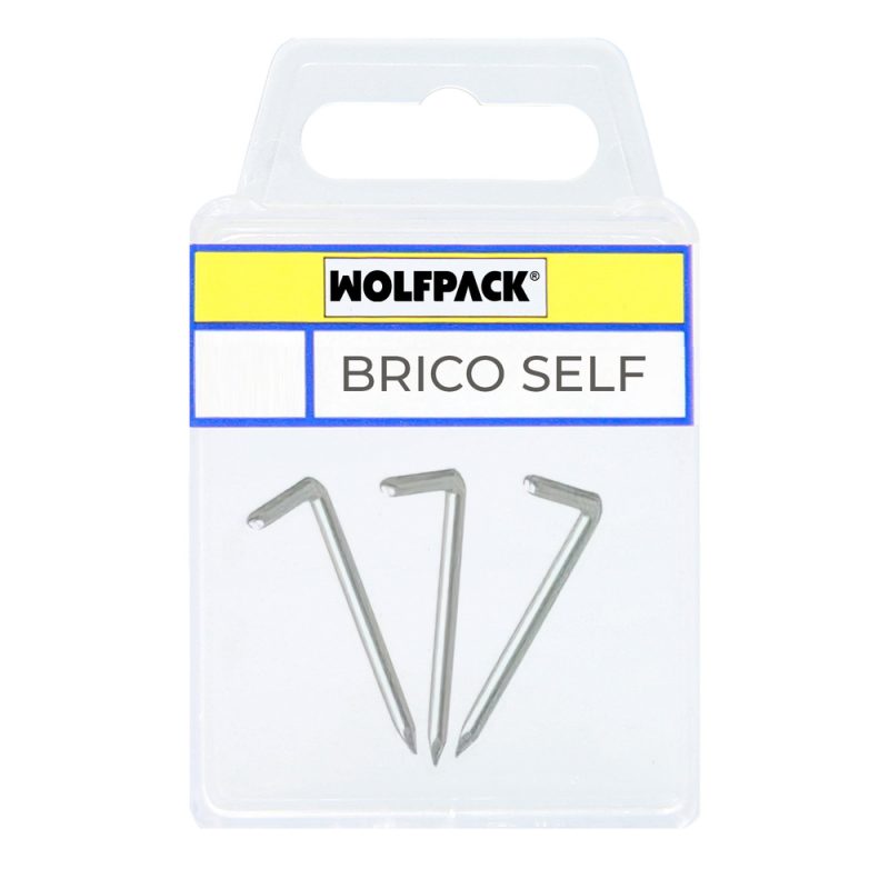 Alcayatas Punta Acero 17×40 mm. Brico Self 8 unidades