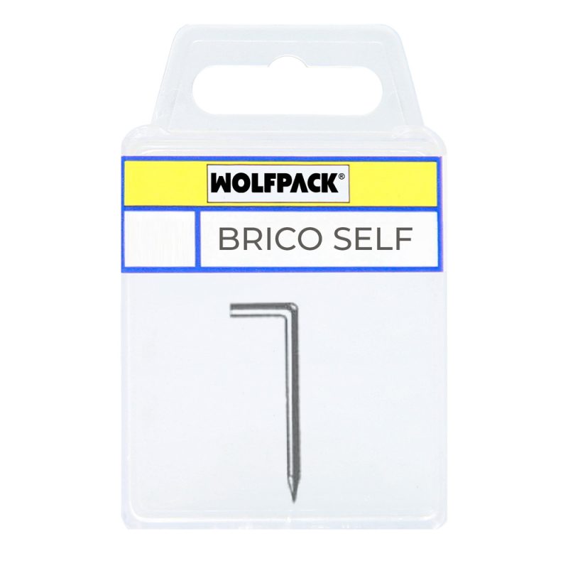 Alcayatas Punta Hierro Zincado 17×40 mm. Brico Self 15 unidades