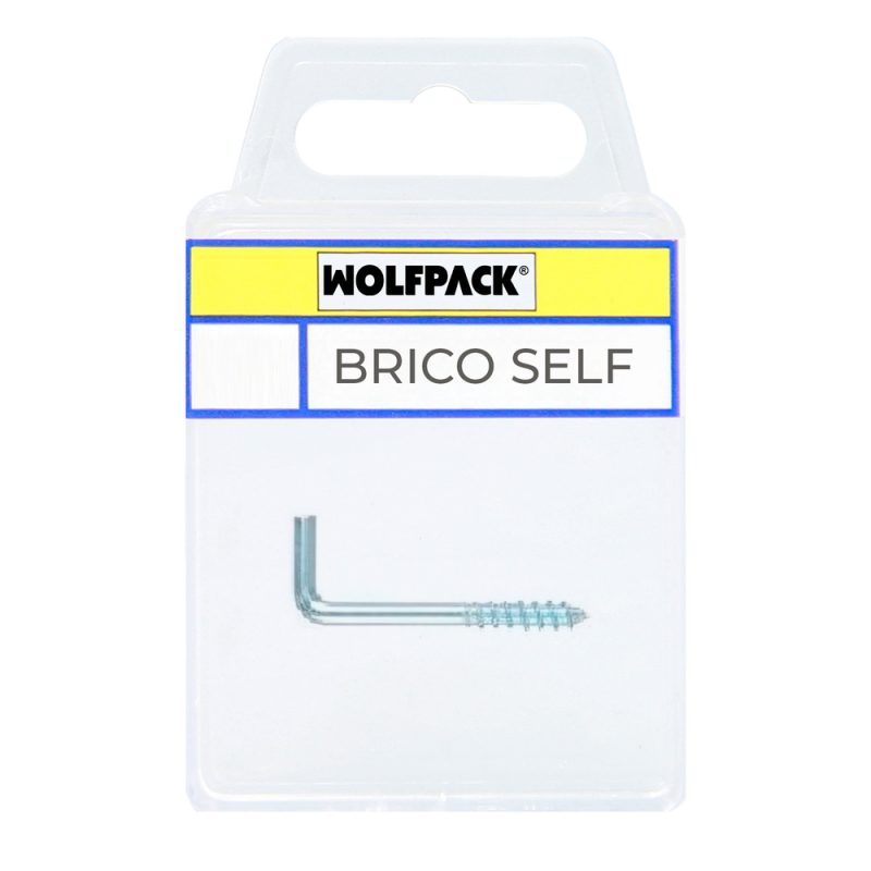 Alcayatas Rosca Zincada 19×60  mm. Brico Self 10 unidades