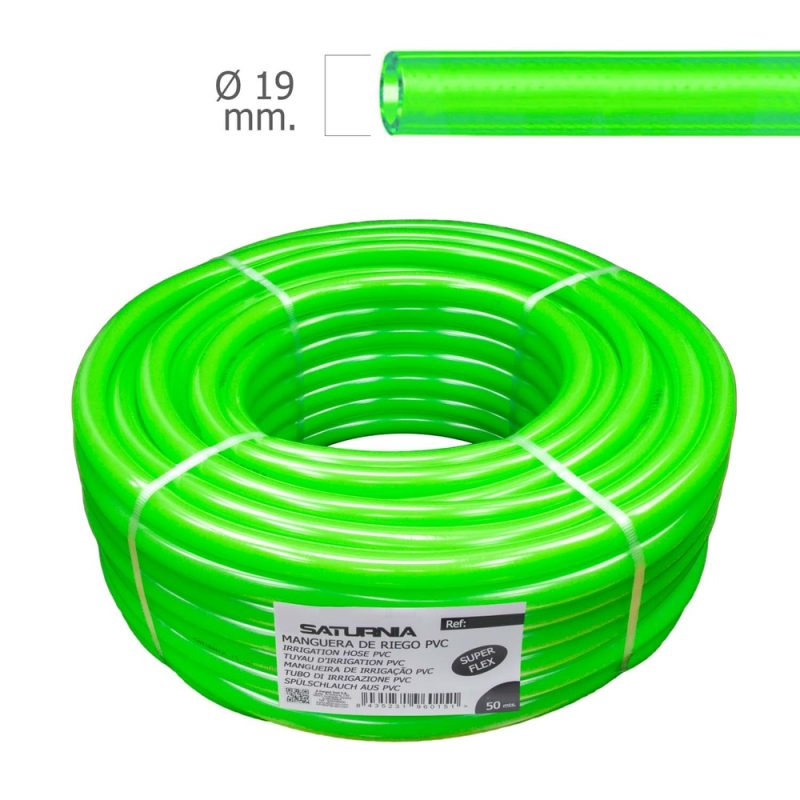 Manguera Latflex Ã˜ 19 mm. –  3/4″ Rollo 50 Metros. Manguera Jardin, Manguera Riego, Manguera Reforzada,