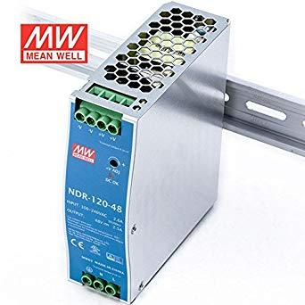 Fuente Alimentacion CARRIL DIN 48Vdc 120W 2,5A MW NDR-120-48