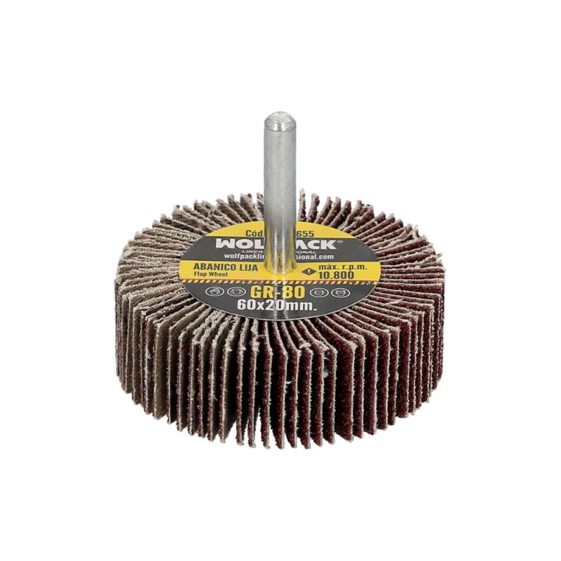 Abanico Lija Grano 80 Medida Ã˜ 60 x 20 mm. Disco Abrasivo Laminas, Ruedas Mil Hojas, Ruedas Abrasivas,Lijado,Desbaste,Pulir