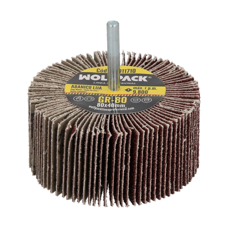 Abanico Lija Grano 80 Medida Ã˜ 80 x 40 mm. Disco Abrasivo Laminas, Ruedas Mil Hojas, Ruedas Abrasivas,Lijado,Desbaste,Pulir