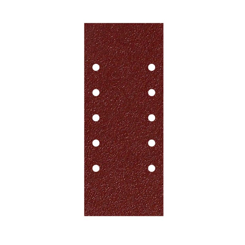 Lija Recambio Con Velcro 115×280 mm. con Agujeros Grano  40 (10 Piezas)