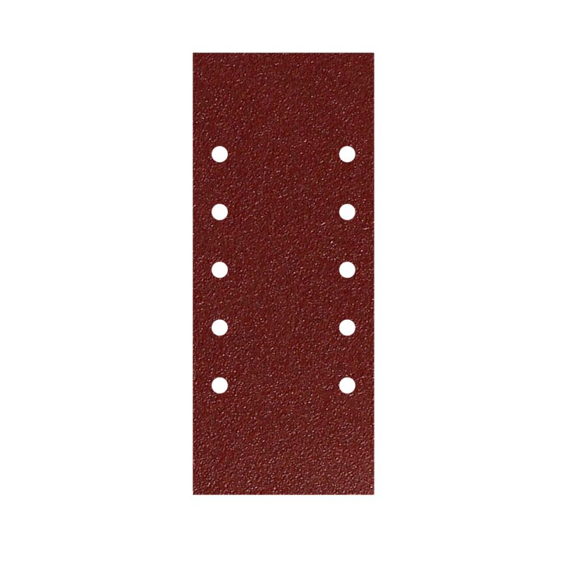 Lija Recambio Con Velcro 115×280 mm. con Agujeros Grano  80 (10 Piezas)