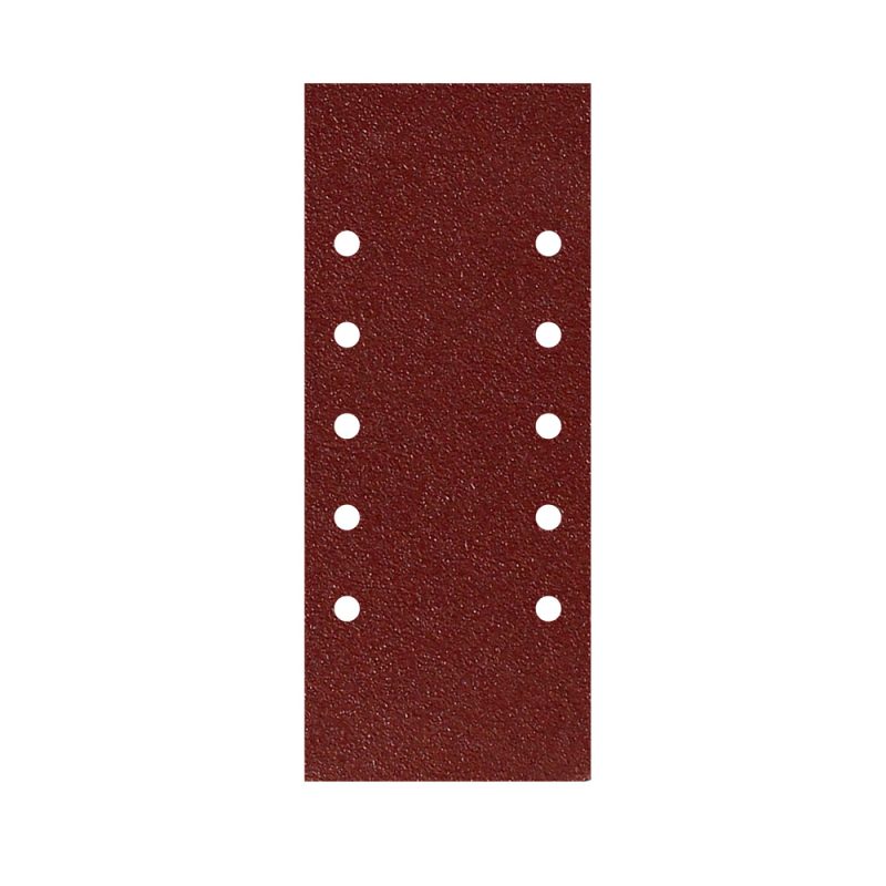 Lija Recambio Con Velcro 115×280 mm. con Agujeros Grano  180 (10 Piezas)