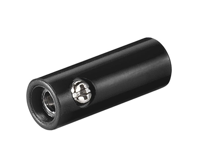 Banana Hembra aerea 4mm. color NEGRO