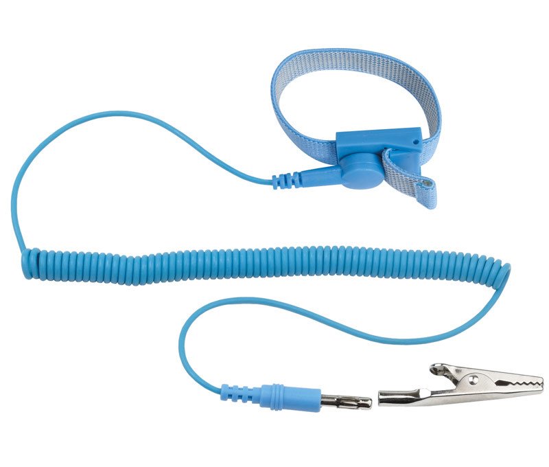 Pulsera Antiestatica Disipadora Electricidad Estatica AZUL