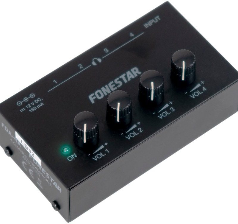 Amplificador Auriculares 1E/4S FONESTAR FDA-4A