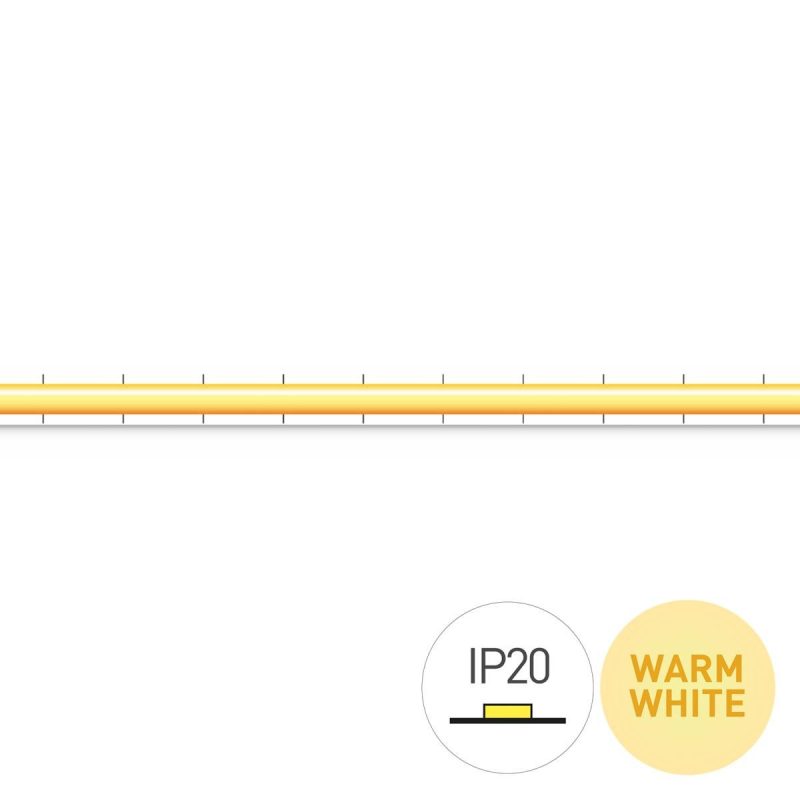 Tira LED COB 2700K 24V 6W/m 504 IP20 5mm 5m