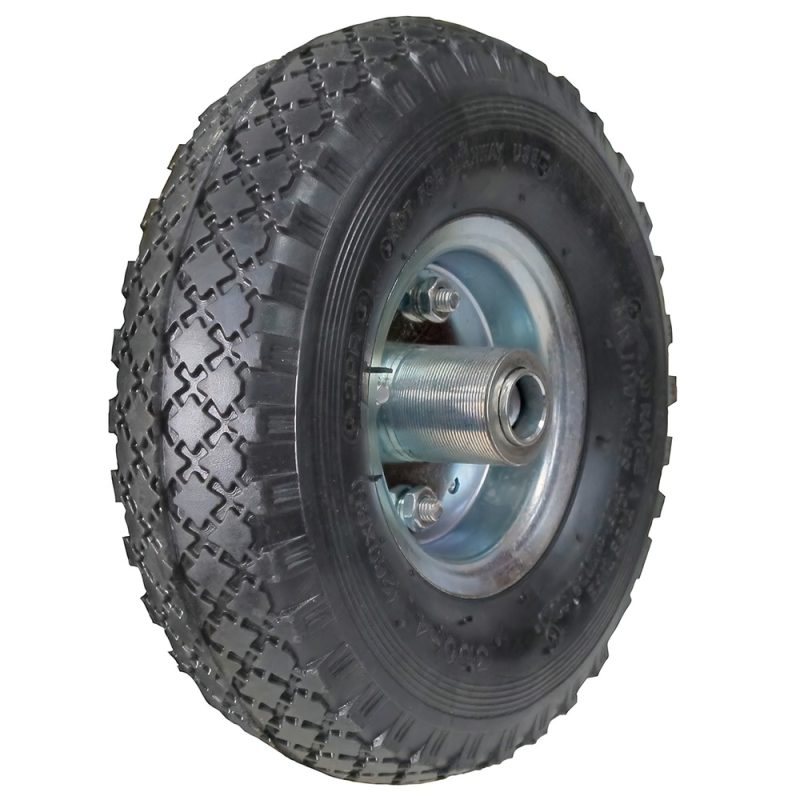 Rueda Carretilla Almacen / Sacos  NeumÃ¡tica Llanta Galvanizada Eje Descentrado Ã˜ 20 mm.