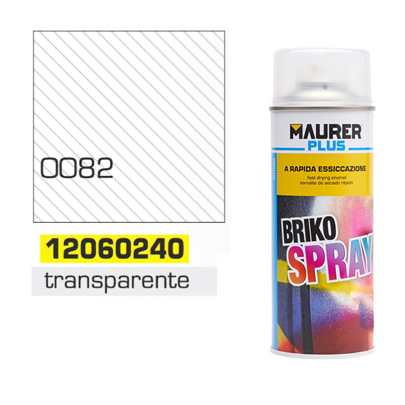 Spray Pintura Transparente Brillo 400 ml.