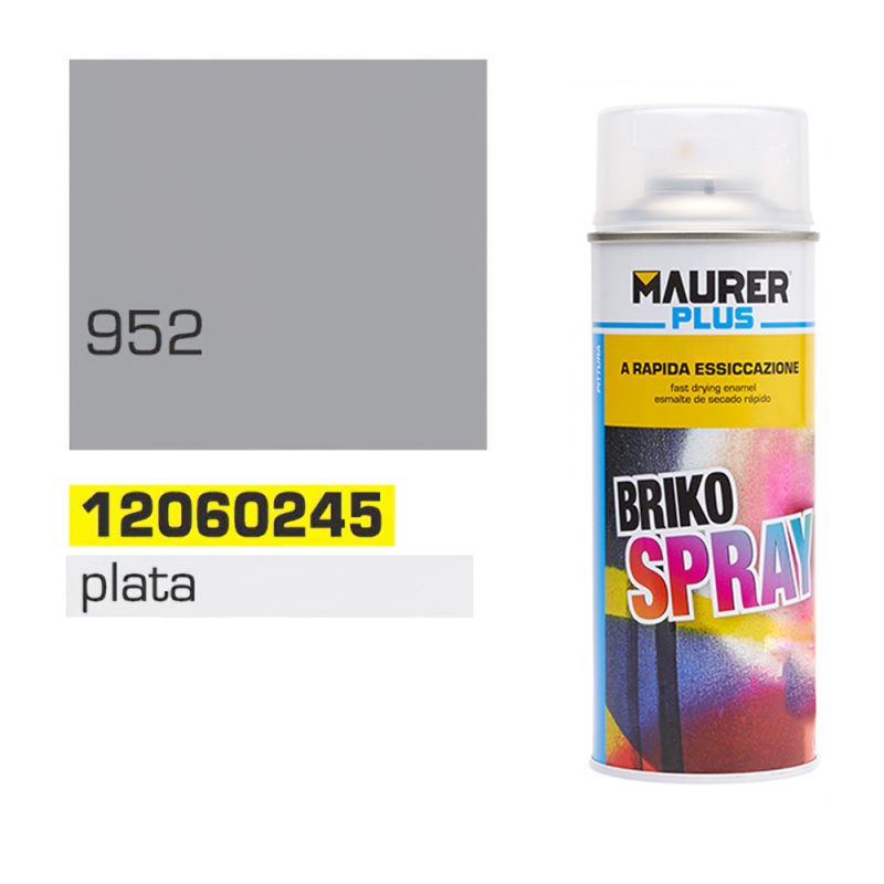 Spray Pintura Plata 400 ml.