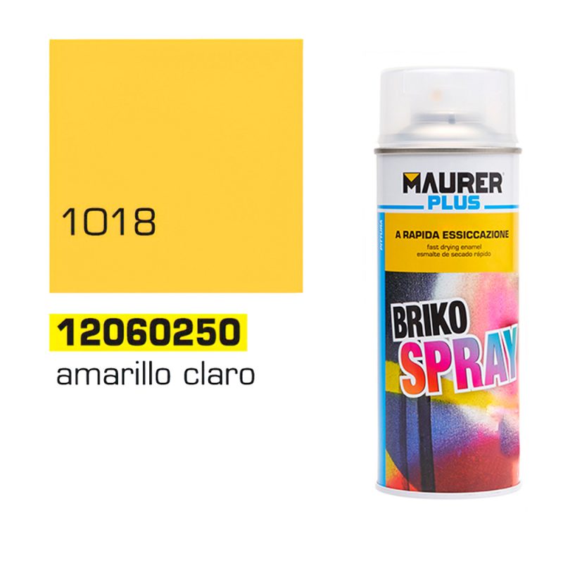 Spray Pintura Amarillo Claro Zinc 400 ml.