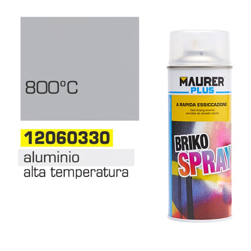 Spray Pintura Resistente Altas Temperaturas Aluminio   400 ml.