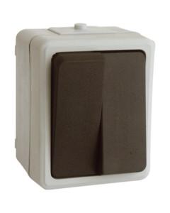Conmutador Doble de Superficie Estanco IP44