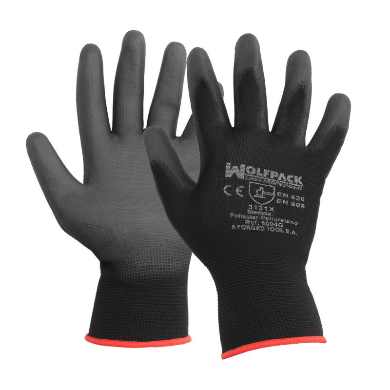 Guantes Poliuretano / Poliester Impregnado  11″ (Par)