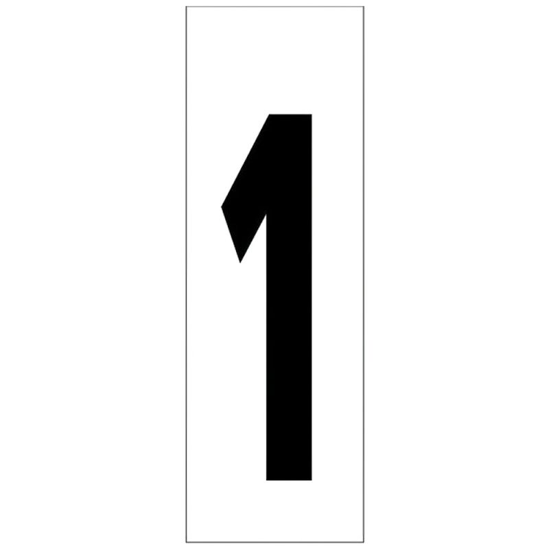 Numero Adhesivo 46×140 mm.   NÂº 1