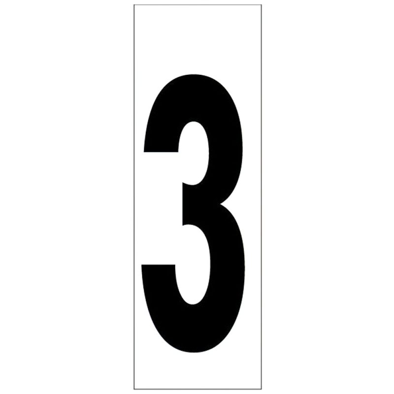 Numero Adhesivo 46×140 mm.   NÂº 3