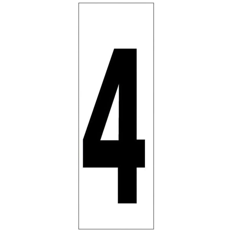 Numero Adhesivo 46×140 mm.   NÂº 4